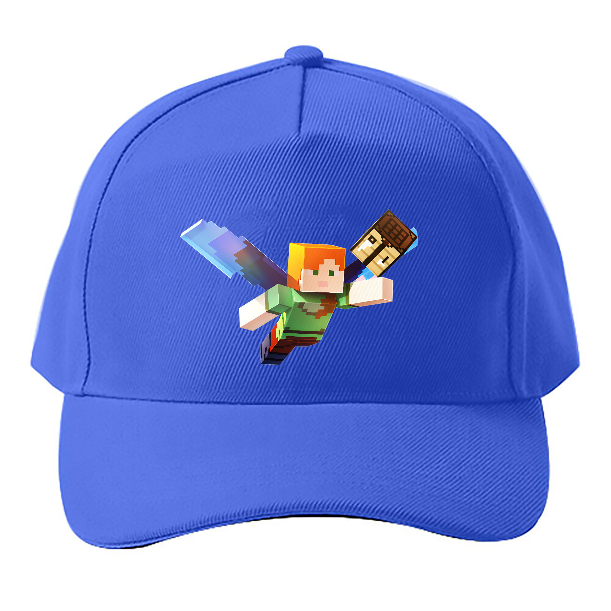 （画像用） マインクラフト ブロックの世界 Minecraft MC Block world ベースボールキャップ 綿100％ 男女兼用 帽子 スポーツ